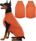 IECOii Extra Large Dog Sweater - XXXL Warm Xmas Dog Sweaters, Orange - 3XL for Large Dogs (Labrador, Husky, Doberman)
