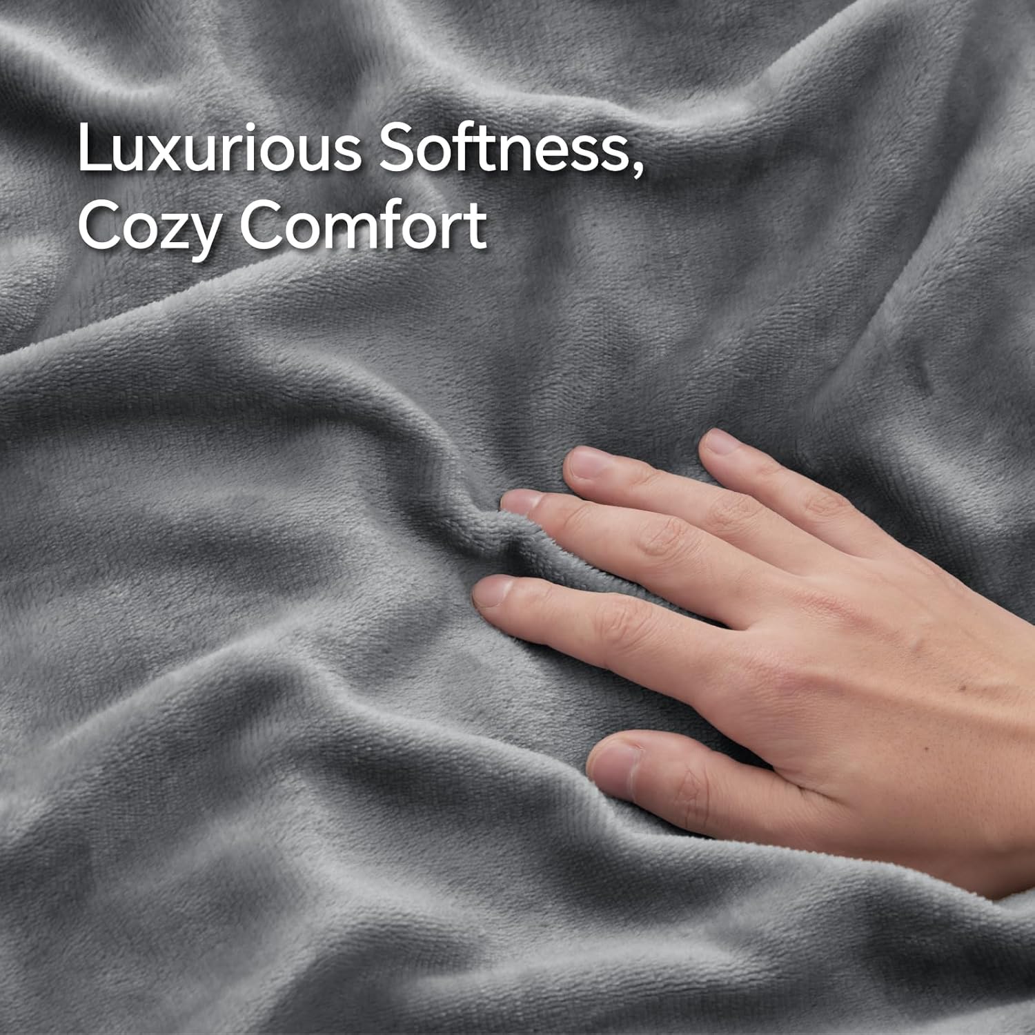 BEDELITE Velvet Pillow Covers 26x26 with Zipper, 2 Pack Super Soft Square Pillow Covers for Bedroom, Sofa, Couch,Luxury Cozy Fleece Pillowcases for All Seasons(26x26 Inches, Grey)