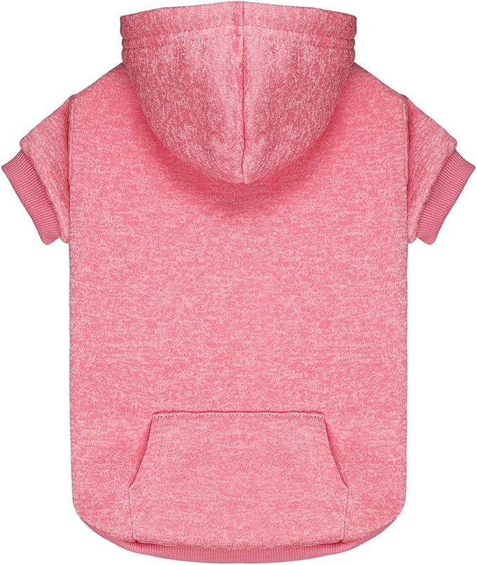 Dog Sweaters for Medium Dogs Dog Hoodie Fleece Sweater Soft Clothes Sweatshirt with Pocket Hoodie for Medium Dogs(Pink&M)