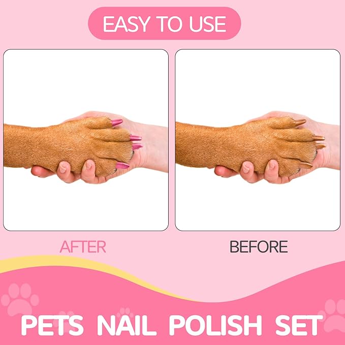 Dog Nail Polish，Gel Top Coat, 11 Colors Nail Polish Pens Quick Dry And 1 TOP Gel Pen Set, Non Toxic Dog Accessories,DIY Dogs Puppy Nails,Quick Dry, Long Lasting