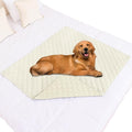 Smiry Waterproof Dog Bed Cover Pet Blanket, Soft Washable Dog Blanket for Furniture Bed Couch Sofa Reversible, Checkered (40"x50", Beige/Beige)