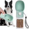 Colorday Handheld Dog Treat Dispenser Built-in Clicker & Treat Pouch, Hand Feeder for Puppy Training Walking Hiking Traveling (6.7 OZ, Green)