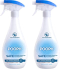 Pooph Pet Odor Eliminator, 32oz Spray, 2-Pack - Dismantles Odors on a Molecular Basis, Dogs, Cats, Freshener, Eliminator, Urine, Poop, Pee, Deodorizer, Natures, Puppy, Fresh, Clean, Furniture, Potty
