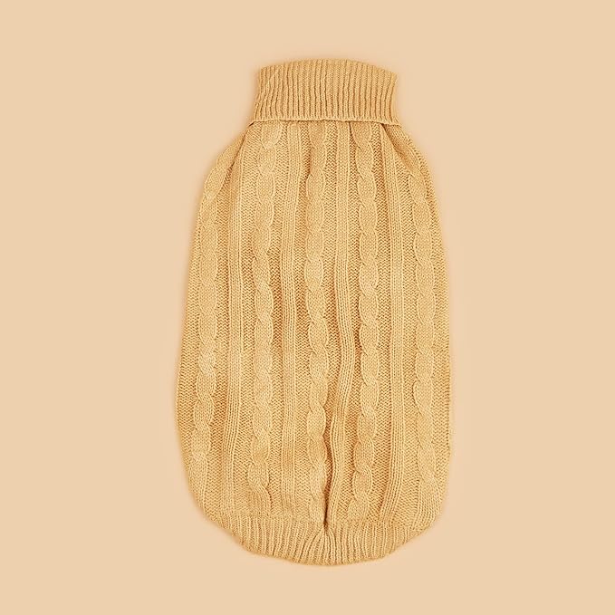 Dog Sweater for Small Medium Large Dogs - Warm Winter Turtleneck Knit Dog Sweaters Soft Pet Cat Clothes Christmas Coat Indoor Outdoor Use for Puppy Kitten Male Female Girl Boy Pets