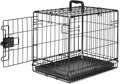 Amazon Basics Durable, Foldable Metal Wire Dog Crate with Tray, Single Door, 18 x 12.4 x 15 in, Black