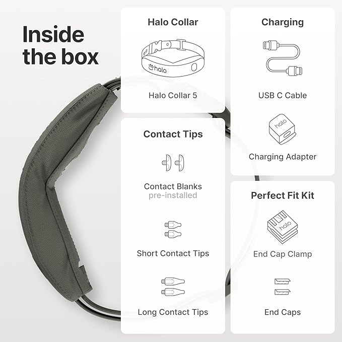 Halo Collar 5, New Wireless Dog Fence & GPS Dog Collar, Subscription Required, Waterproof, Orchid, One Size