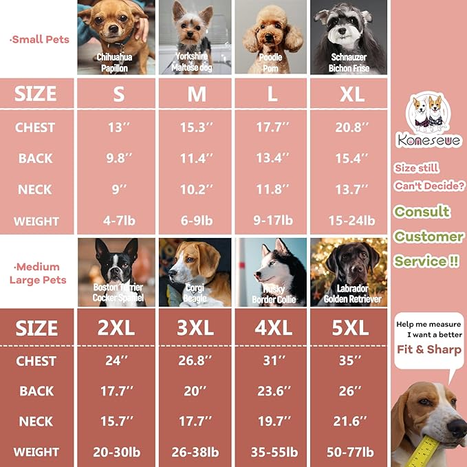 Koneseve Dog Hoodie - Fleece Warm Sweater with Pocket, Soft Clothes for Daily Wear, Basic Hooded Sweatshirts, Winter Coat Clothing, Comfort Tee Shirt Fit for All Breeds Pet - Pink - S