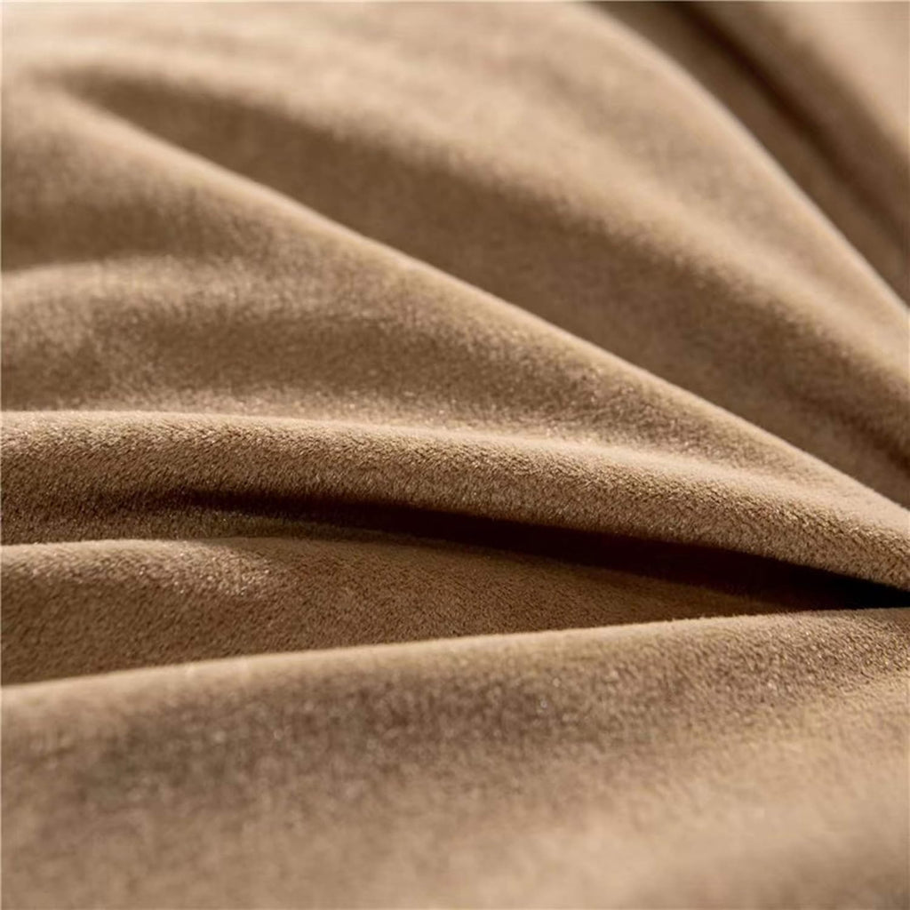 Triangular Reading Bed Rest Pillow Large Bolster Cushion Headboard Backrest Wedge Pillow with Two Detachable Roll Pillows for Neck & Lumbar Support (Brown, King: 77 x 8 x20 inches)