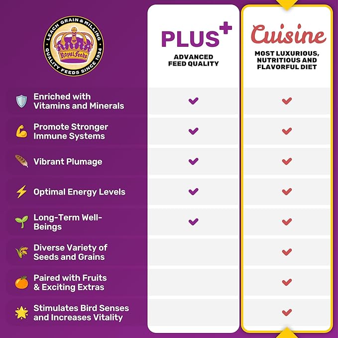 Small Hookbill Cuisine, 4 Lbs Premium Birdseeds for Parrot, Bird Food for Small Hookbill, Supports Daily Energy, Growth & Digestive Health, Nutrient-Rich Parrot Bird Seed for Outside Feeders