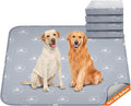 PJYuCien Washable Pee Pads for Dogs 4 Pack, 36" x 36" Reusable Pee Pads for Dogs, Leak-Proof Pet Training Pads, Puppy Pads for Non-Slip, Designed for Dog Pen, Whelping Pad, Potty Training (Grey)