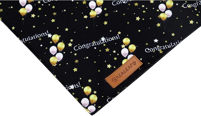 Realeaf Graduation Dog Bandanas 2 Pack, Reversible Pet Scarf for Boy and Girl, Premium Durable Fabric, Holiday Bandana for Small Medium Large and Extra Large Dogs (Graduation, Small)