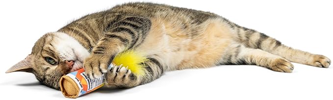 Huxley & Kent Plush Cat Toy | Fuzzy Soft Seltzer | Yappy Hour Rainbow Strong Catnip Filled Cat Toy | Plush Interactive Kitten and Cat Toy with Catnip and Crinkle | Kittybelles