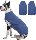 IECOii Great Dane Sweater,5XL Dog Sweater for Extra Large Dogs Breed,XXXXXL Dog Sweaters Christmas Outfit,Thick Warm Dog Winter Sweater for Male Female Dogs,Pullover Big Dog Sweater,Blue-5XL