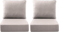 Luxury Outdoor Seat Cushion Set-22 x 24 x 6 Inch Outdoor Chair Cushions with Water Resistant & Removable Cover Outdoor Cushions for Patio Furniture Chair Sofa Couch