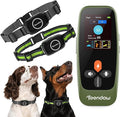 T800 Pro Wireless Dog Fence for 2 Dogs Zero Delay Response Electric Fence for 2 Dogs, Perimeter Pet Collar with Training & Bark Control, Safety-Lock HD Display Rechargeable Waterproof Portable