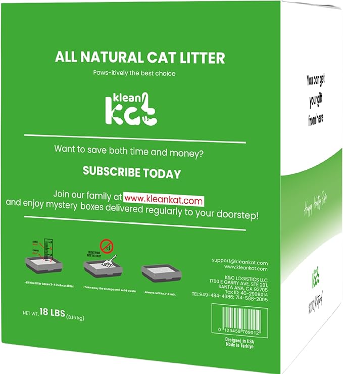 All Natural Clumping Cat Litter – Multiple Scents – Low Dust, Odor Control – (Aloe Vera) 18 lb - Surprise Toy Inside