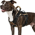 WINGOIN Tactical Dog Harness for Medium Dogs, Heavy Duty No Pull Dog Harness with Handle, Adjustable Reflective Military K9 Pet Vest for Pitbull, Female, Male, Walking, Hunting, Camo (M)
