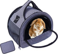 Guinea Pig Carrier, Small Pet Carriers for Rabbit Hamster Bird Bunny Bearded Dragon Kitty and Etc. Animal Bag with Stable Handle and Waterproof Pad, Easy Travel and Vet Visit-Large