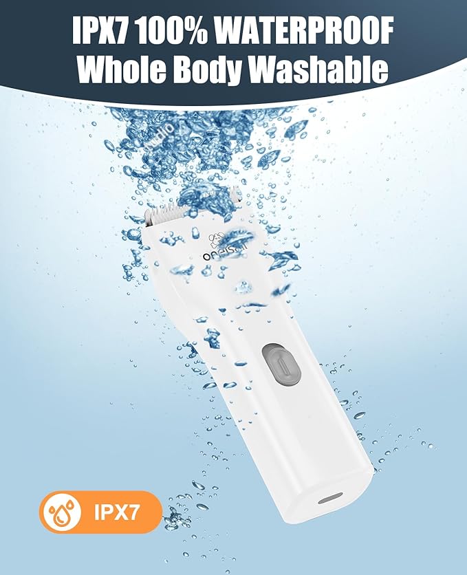 oneisall Pet Shaver for Cats - Quiet Cordless Cat Clippers for Matted & Long Hair