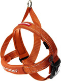 EzyDog Quick Fit Dog Harness – No Pull Harness for Training, Everyday Walking, and Easy Control - Adjustable Fit, Reflective, and Padded (Medium, Orange)