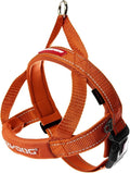 EzyDog Quick Fit Dog Harness – No Pull Harness for Training, Everyday Walking, and Easy Control - Adjustable Fit, Reflective, and Padded (XX-Small, Orange)