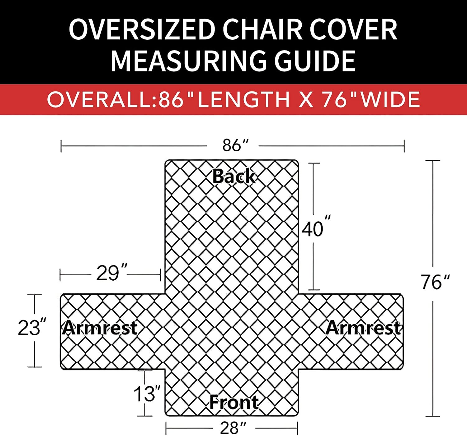 Easy-Going Oversized Chair Sofa Slipcover Reversible Sofa Cover Water Resistant Couch Cover Furniture Protector Cover with Elastic Straps for Pets Dog (Oversized Chair, Light Gray/Ivory)