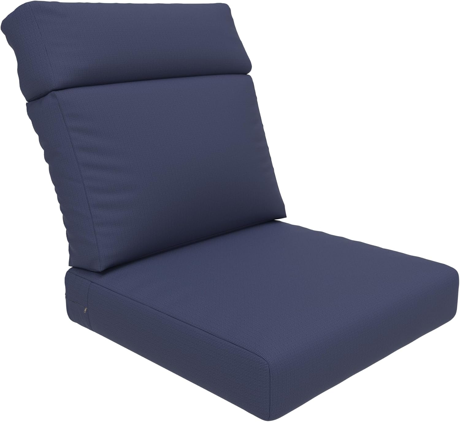 Covers & All CoverRite Rectangle High Back Chair Cushion, 600 Denier, Foam Seat and Poly Fill Back Outdoor High Back Chair Cushions, Water, UV and Fade Resistant for Patio High Back Chair Cushions