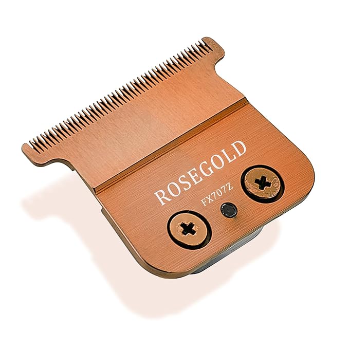 1Pack Replacement Blades Compatible With BaBylissPRO Barberology FX787 Series, FX787 Replacement Blade for Outlining Hair Trimmers, rose-gold