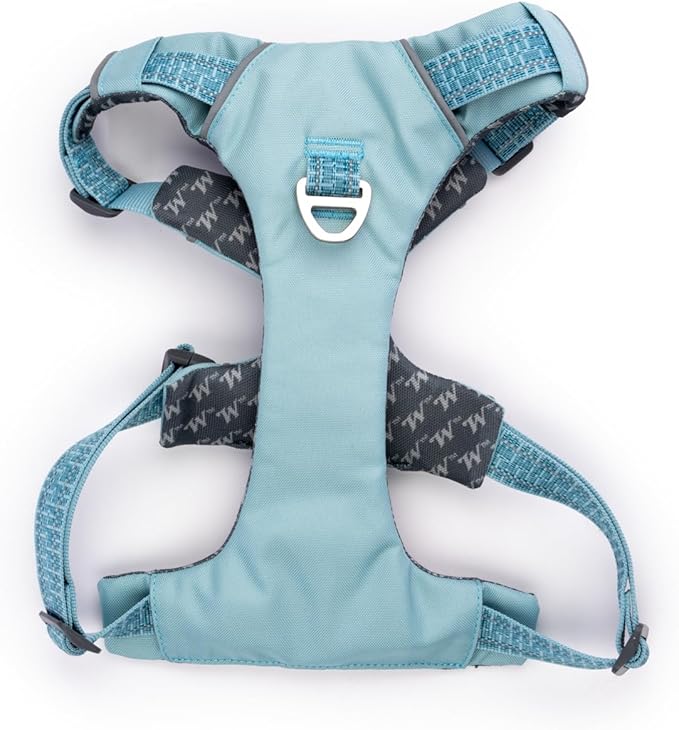 Winchester Pet No-Pull Adjustable Soft Padded Dog Vest Harness with Reflective Stitching, Aqua Haze, Large