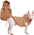 Spark Paws Teddy Dog Sweater, Sherpa Jacket Vest with Warm Fleece Lining, Winter Coat Suitable for Small Medium Large XL XXL Breeds - Brown - 3XL