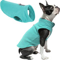 Gooby - Fleece Vest, Small Dog Pullover Fleece Jacket with Leash Ring, Turquoise, Medium