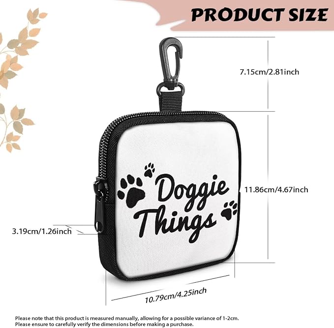 KEIAHUAN Dog Training Treat Pouch with Pocket Doggie Walking Trainer Fanny Pack Hands-Free Snack Pouch for Dog Training, Walks & Outdoor Use (Doggie Thing)