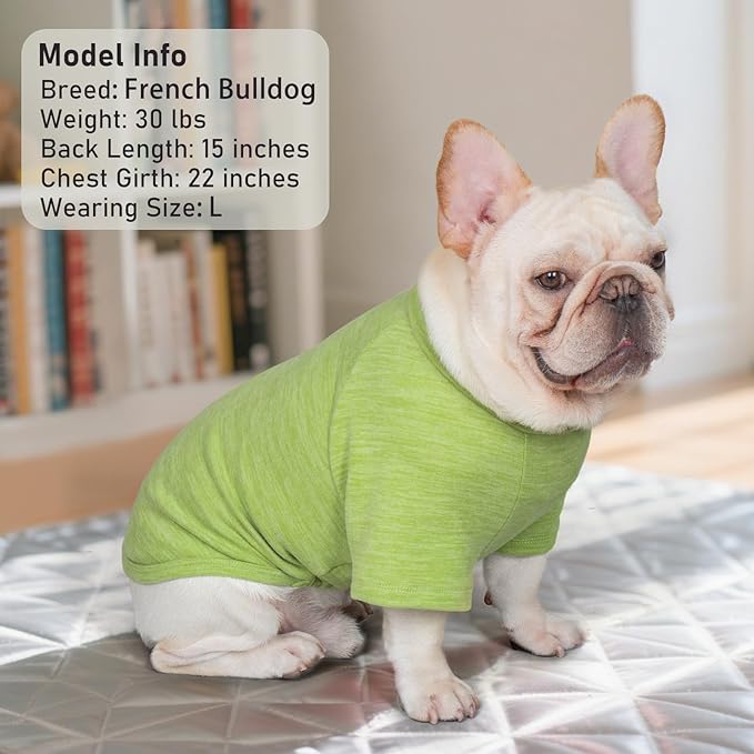 KYEESE 3Pack Dog Sweater Comfy Dog Sweaters for Small Dogs Male Pullover Cat Sweaters Dogs Sweatshirt with Sleeves Lightweight Puppy Fleece Sweater Soft Cat Clothes Stretchy Pet Coat for Cold Weather