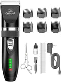 oneisall Quiet Cat Clippers for Matted & Long Hair, 2-Speed Cordless Pet Shaver Grooming Kit for Cats, Small Dogs & Animals (Black)