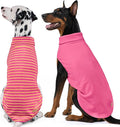 KYEESE 2Pack Dog Sweater Soft Dogs Clothes Stretchy Pets Sweatshirt Warm Pets Coats Pullover Dog Sweaters for Medium Dogs Girl