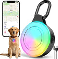 2-in-1 GPS Tracker & Dog Light - Smart Tracking Pet LED Light for iOS Only - Rechargeable IP68 Waterproof Dog Collar Light with 6 Modes for Night Walking - Works with Apple Find My, No Subscription