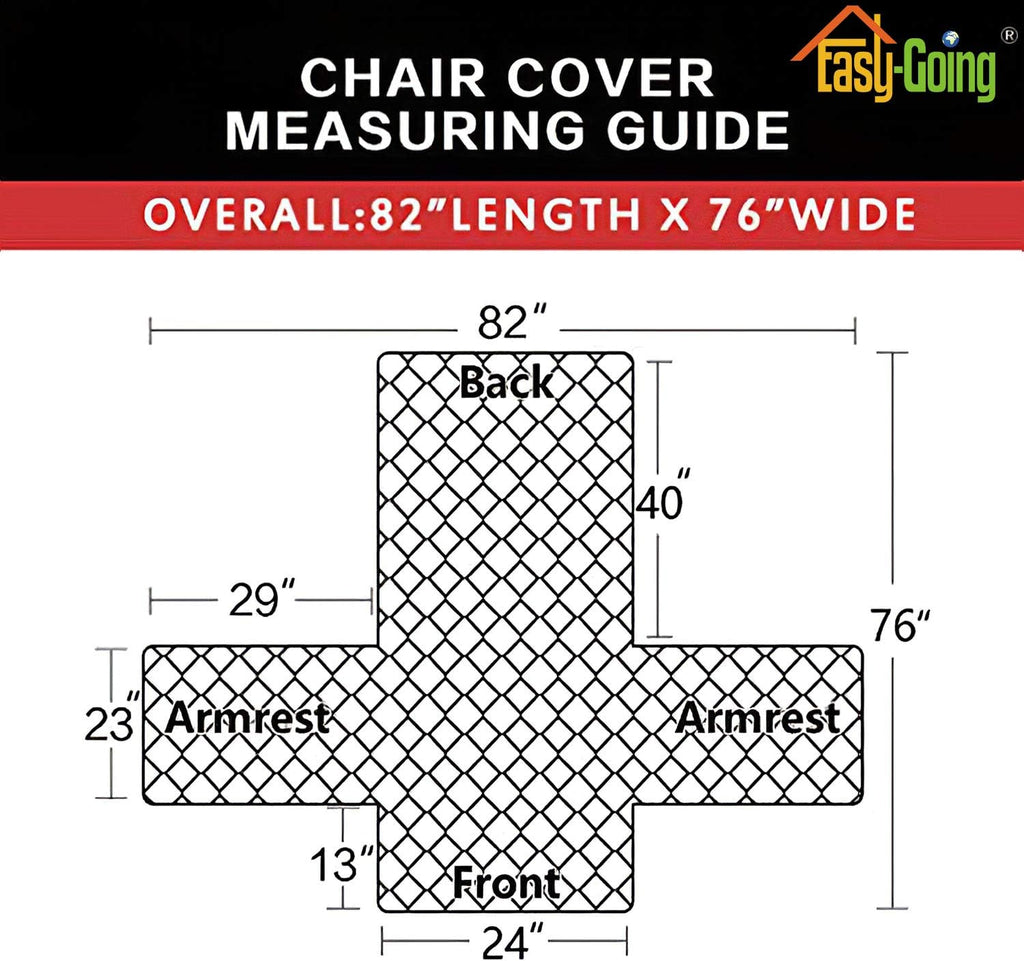 Easy-Going Chair Sofa Slipcover Reversible Sofa Cover Water Resistant Couch Cover Furniture Protector Cover with Elastic Straps for Pets Kids Children Dog Cat (Chair, Brown/Beige)