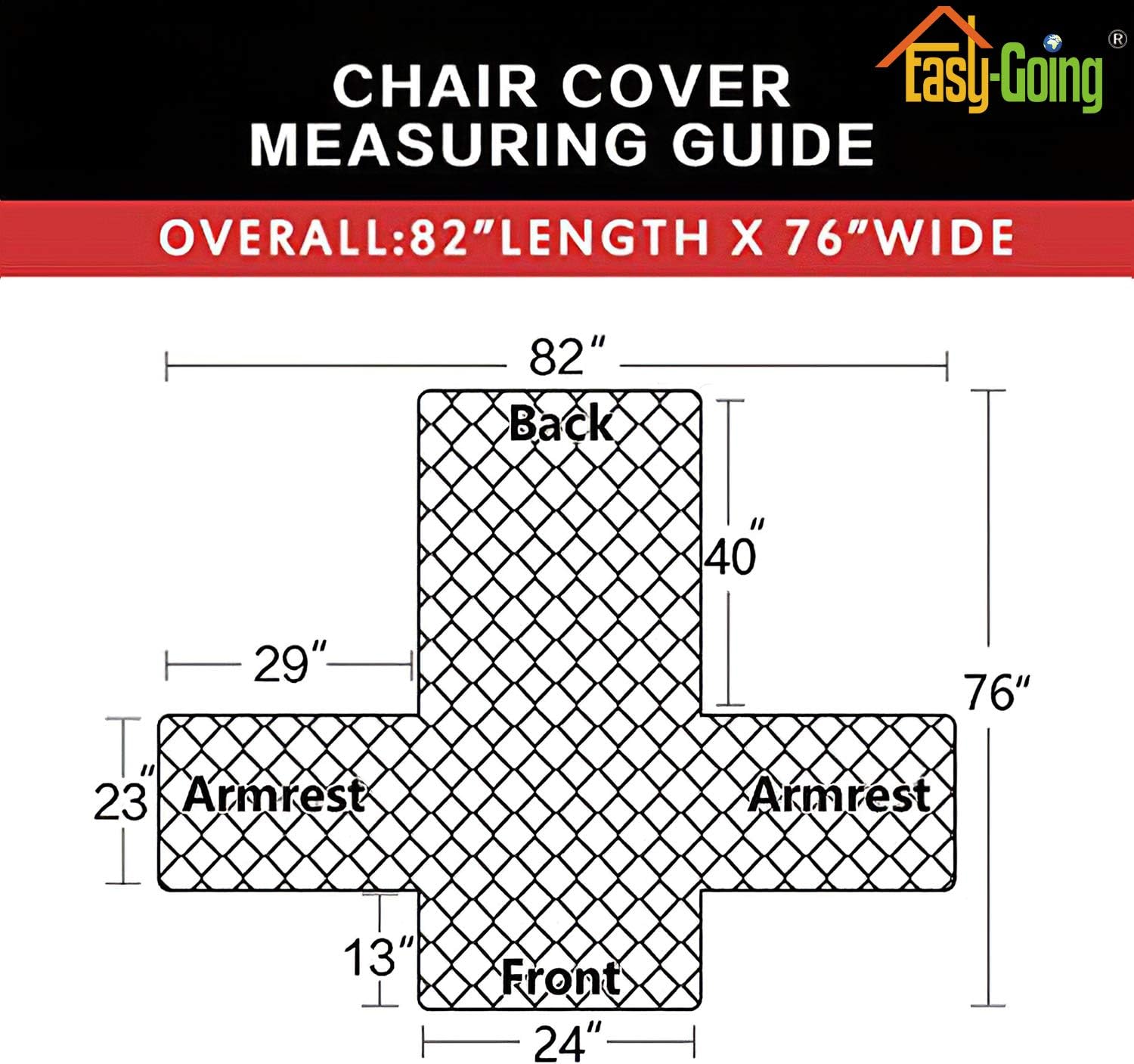 Easy-Going Chair Sofa Slipcover Reversible Sofa Cover Water Resistant Couch Cover Furniture Protector Cover with Elastic Straps for Pets Kids Children Dog Cat (Chair, Brown/Beige)