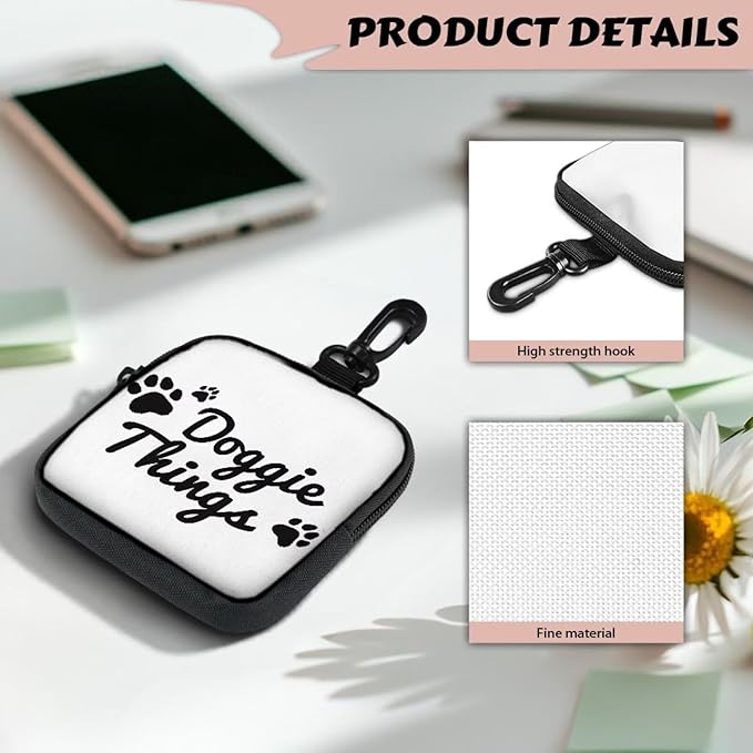 KEIAHUAN Dog Training Treat Pouch with Pocket Doggie Walking Trainer Fanny Pack Hands-Free Snack Pouch for Dog Training, Walks & Outdoor Use (Doggie Thing)