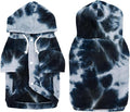 Mklhgty Tie Dye Dog Hoodie, Winter Coat for Small Dogs - Ultra-Soft Adjustable Warm Hood, Breathable Comfort Fabric for Daily Use