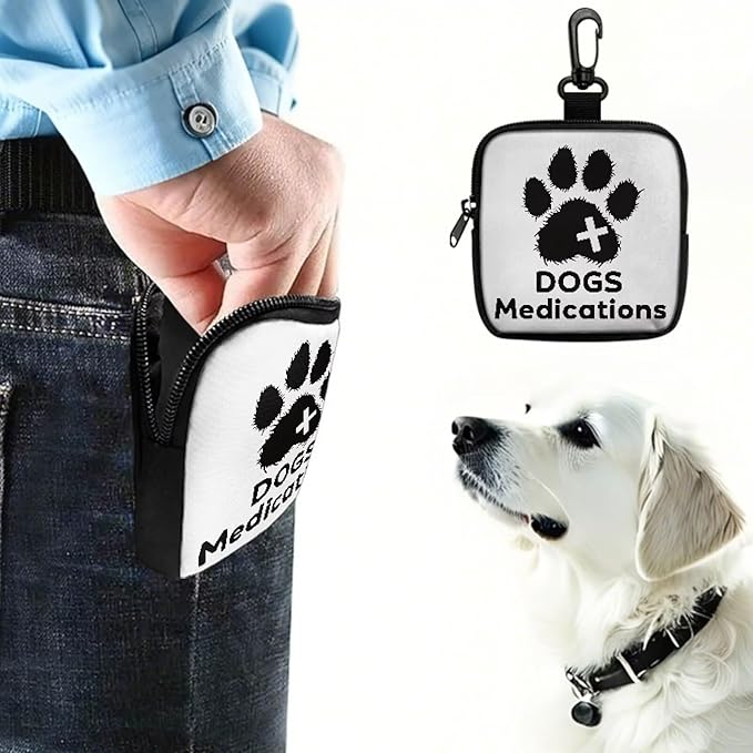KEIAHUAN Dog Treat Bag Dogs Training Treat Pouches Dogs Walking Bag Travel Medicine Pockets Pet Feed Snack Reward Pocket for Pet Travel Or Outdoor Use