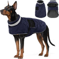 Dog Winter Coat Warm Padded Puppy Jacket Windproof Water Resistant Clothes for Small Medium Large Pets Christmas Sweater Outfit Vest(DarkBlue, 3XL)