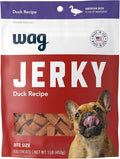 Amazon Brand - Wag Soft & Tender American Jerky Dog Treats – Duck Bites, 16 Ounce (Pack of 1)
