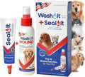 Dog Wound Care Gel & Wash Duo Pack | Styptic Powder Alternative for Dogs & Cats - Quick Stop Bleeding for Cuts (15ml) | Wash It Wound Wash for Dogs & All Pets/Animals to Gently Cleanse Wounds (4oz)