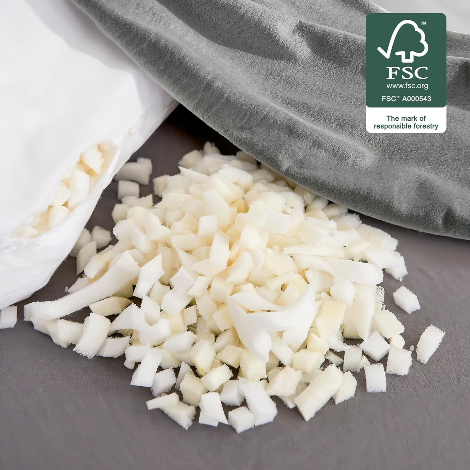 SyMax 7.8"x60" Body Pillow for Queen Bed, Bolster w/Removable Polyester Cover, Headboard Gap Filler Pillow, Dark Grey