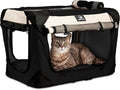 Large Cat Carrier & Dog Carrier for 2 Cats or Medium Dog. Soft Sided Pet Carrier for Travel. Collapsible, Portable with Soft Bed, Top & Side Loading, Locking Zippers, Puppy Crate & Kennel