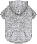 Fleece Dog Sweater & Hoodie - Soft Dog Clothes Sweatshirt with Pocket - Medium Dogs (Grey&M)