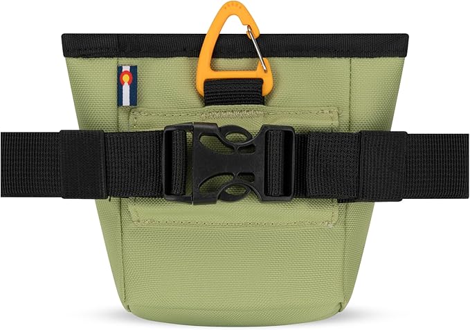 OllyDog Goodie Treat Bag, Dog Treat Pouch, Waist Belt Clip for Hands-Free Training, Magnetic Closure, Dog Training and Behavior Aids, Three Ways to Wear (Palm)