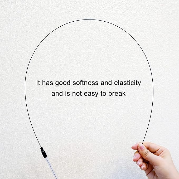 TTcat Cat Wand Toys,Interactive Bird Toy Set,35'' Flexible Steel Wire and 4Pcs Feather Refills,Teaser Toys for Indoor Cat and Kitten.