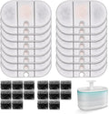 16 Replacement filters + 16 Sponges Cat Water Fountain Filters Compatible with PETLIBRO Capsule Pet Water Fountain: PLWF002, 71oz/2.1L Ultra Quiet-BPA-Free